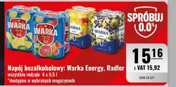 Eurocash Napój bezalkoholowy: Warka Energy, Radler oferta