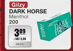 Eurocash Gilzy dark horse menthol 200 oferta