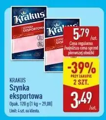 ALDI Szynka eksportowa Krakus Animex oferta