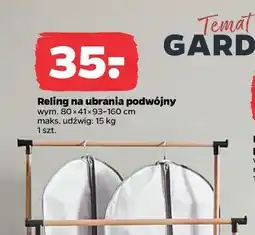 Netto Reling na ubrania podwójny oferta