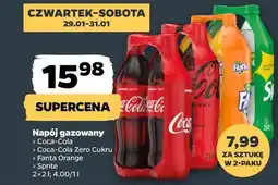 Netto Napój gazowany Coca-Cola / Coca-Cola Zero Cukru / Fanta Orange / Sprite 2-pak oferta