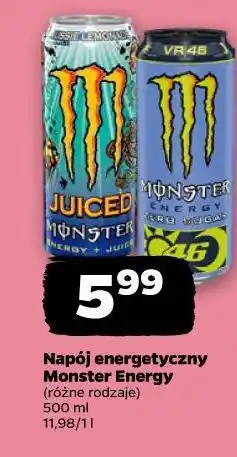 Netto Napój energetyczny Monster Energy (różne rodzaje) oferta
