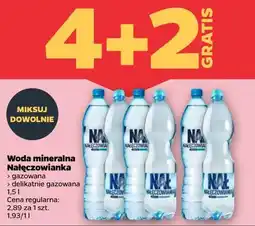 Netto Woda mineralna Nałęczowianka (gazowana, delikatnie gazowana) oferta