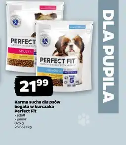 Netto Karma sucha dla psów bogata w kurczaka Perfect Fit (adult, junior, 825g) oferta