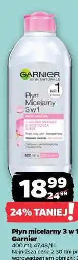 Netto Płyn micelarny 3 w 1 Garnier oferta