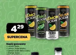 Netto Napój gazowany Lemon Soda, Lemon Soda Mojito, Lemon Soda Zero Cukru, Orange Soda oferta