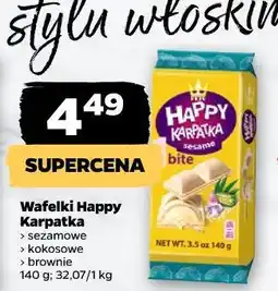 Netto Wafelki Happy Karpatka (sezamowe, kokosowe, brownie) oferta