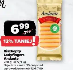 Netto Biszkopty Ladyfingers Andante oferta