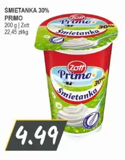 Słoneczko Śmietanka 30% primo zott oferta