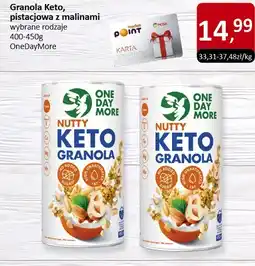 Market Point Granola Keto, pistacjowa z malinami wybrane rodzaje OneDayMore oferta