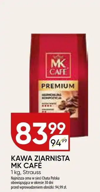 Kawa ziarnista MK Café Premium Strauss