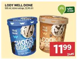 Stokrotka Lody Well Done 500 ml różne rodzaje, 23,98 zł/l oferta