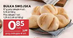 Stokrotka Bułka swojska 87 g, przy zakupie 4 szt.: 9,78 zł/100 g oferta