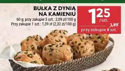 Stokrotka Bułka z dynią na kamieniu 60 g, przy zakupie 3 szt.: 2,09 zł/100 g oferta