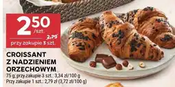 Stokrotka Croissant z nadzieniem orzechowym 75 g, przy zakupie 3 szt.: 3,24 zł/100 g oferta