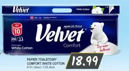 Słoneczko Papier toaletowy comfort white cotton a'10 velvet oferta