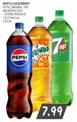 Słoneczko Napój gazowany pepsi, mirinda, 7up, mountain dew frito lay oferta