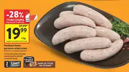 Intermarche Kiełbasa biała parzona wieprzowa oferta