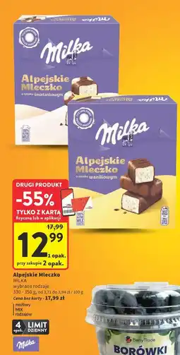 Intermarche Alpejskie Mleczko Milka oferta