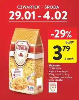 Intermarche Makaron Czatniecki (wybrane rodzaje) oferta