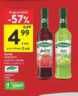 Intermarche Syrop Herbapol (Malina, Kiwi, wybrane rodzaje) oferta