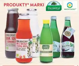 Intermarche Soki ekologiczne marki EkoWital i BioFood oferta