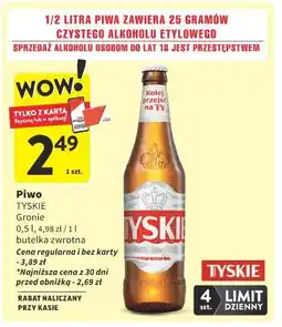 Intermarche Piwo TYSKIE Gronie oferta