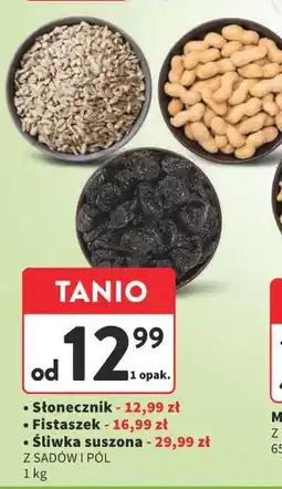 Intermarche Słonecznik łuskany/Fistaszek/Śliwka suszona oferta