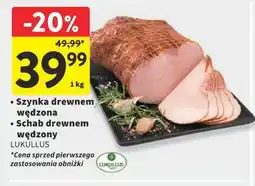 Intermarche Szynka drewnem wędzona / Schab drewnem wędzony LUKULLUS oferta