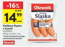 Intermarche Kiełbasa Śląska z Szynki Olewnik oferta