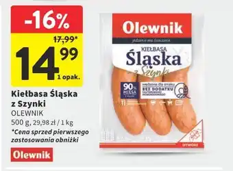 Intermarche Kiełbasa Śląska z Szynki Olewnik oferta