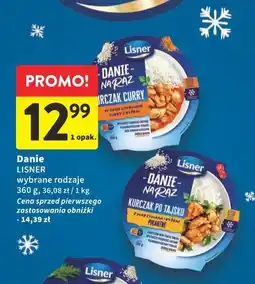 Intermarche Danie Lisner (Kurczak curry, Kurczak po tajsku) oferta