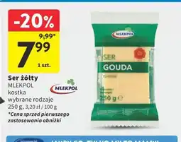 Intermarche Ser żółty Mlekpol (kostka) oferta