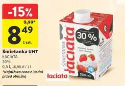 Intermarche Śmietanka UHT Łaciata 30% oferta