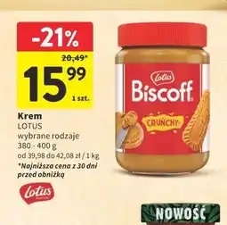Intermarche Krem Lotus, wybrane rodzaje oferta