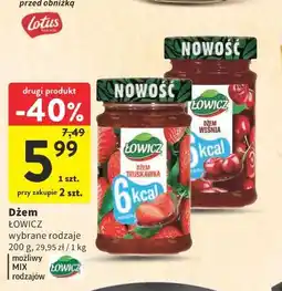 Intermarche Dżem Łowicz wybrane rodzaje oferta