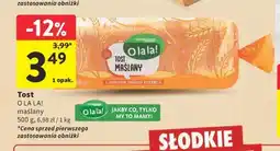 Intermarche Tost maślany O LA LA! oferta