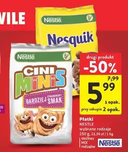 Intermarche Płatki NESQUIK, CINI MINIS NESTLE oferta