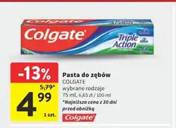 Intermarche Pasta do zębów COLGATE Triple Action oferta