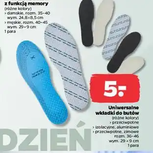 Wkładki przeciwpotne zimowe 36-46