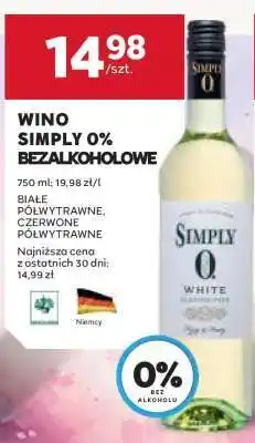 Stokrotka Market Wino Simply 0% Bezalkoholowe oferta