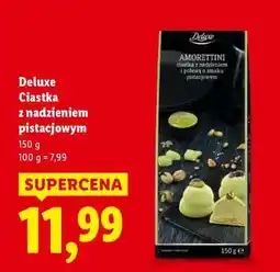 Lidl DELUXE Ciastka z nadzieniem pistacjowym oferta