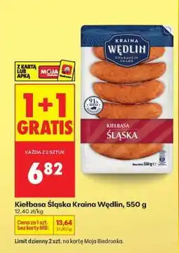 Biedronka Kiełbasa Śląska Kraina Wędlin 550 g oferta