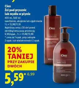 Lidl Cien Żel pod prysznic lub mydło w płynie oferta