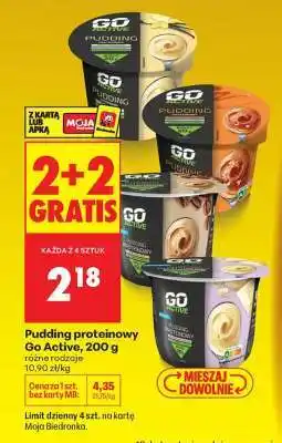 Biedronka Pudding proteinowy Go Active , 200 g oferta