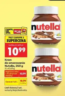 Biedronka Krem do smarowania Nutella 350 g oferta