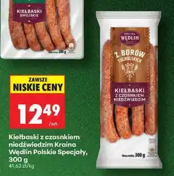 Biedronka Kiełbaski z czosnkiem niedźwiedzim Kraina Wędlin Polskie Specjały, 300 g oferta