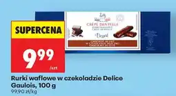 Biedronka Rurki waflowe w czekoladzie Delice Gaulois, 100 g oferta