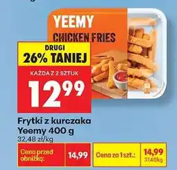 Biedronka Frytki z kurczaka Yeemy 400 g oferta