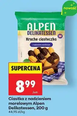 Biedronka Ciastka z nadzieniem morelowym Alpen Delikatessen, 200 g oferta